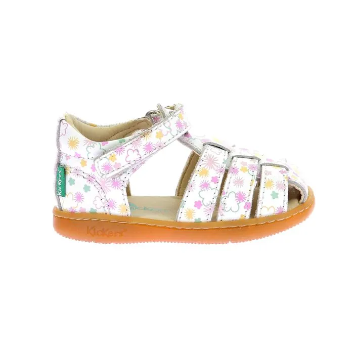Sandales - KICKERS - Kick Flo - Cuir - Blanc - Scratch-0