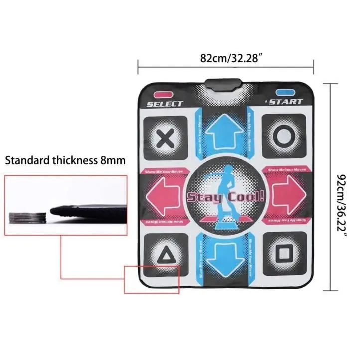 Tapis de danse, tapis de danse USB tapis de danse tapis de danse tapis Pad musique électronique tapis de jeu jouets perte de po 450-1