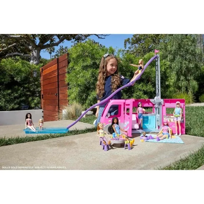 Barbie®-Camping-Car Transformable de 76 cm HCD46-7