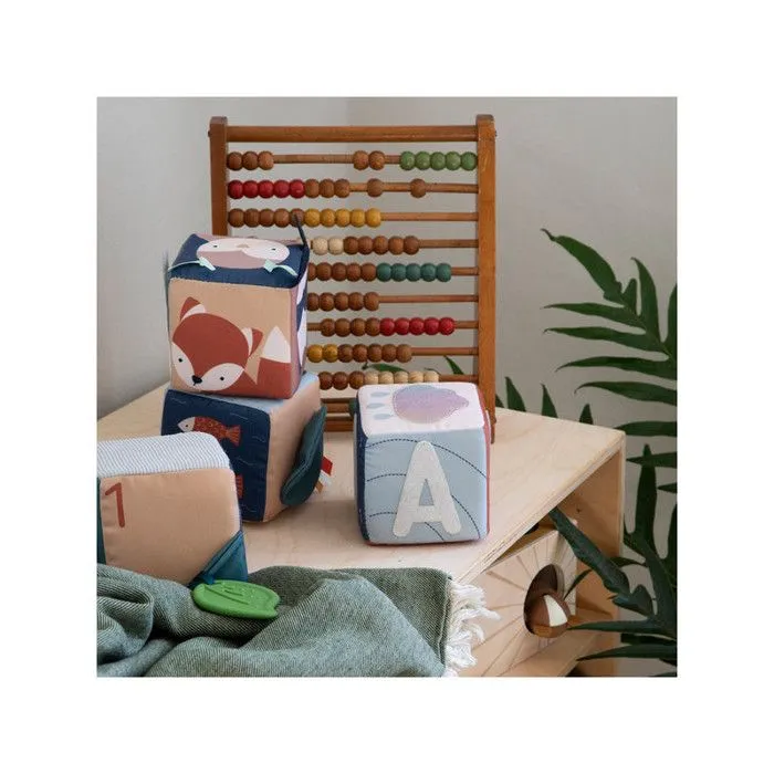 Blocs souples pour bébé Woodland (4pcs) - Tissu - Eveil - Sebra-1