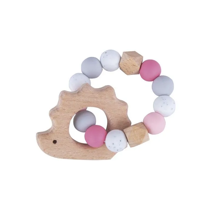 Kit DIY Anneau de dentition - Hérisson - Rose-2