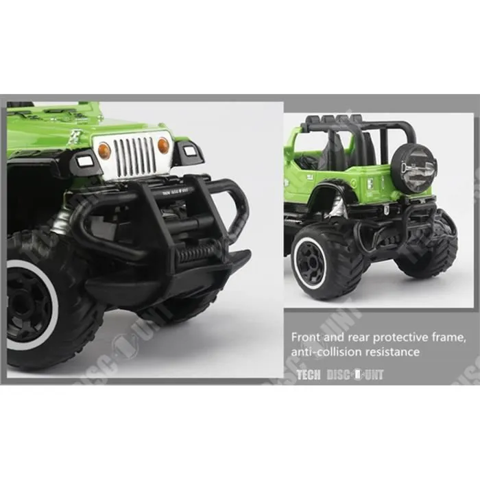 TD® Voiture télécommandée puissante rapide cadeau jouet enfant 4x4 contrôle distance sans fil extérieur intérieur cadeau Noël Annive-2