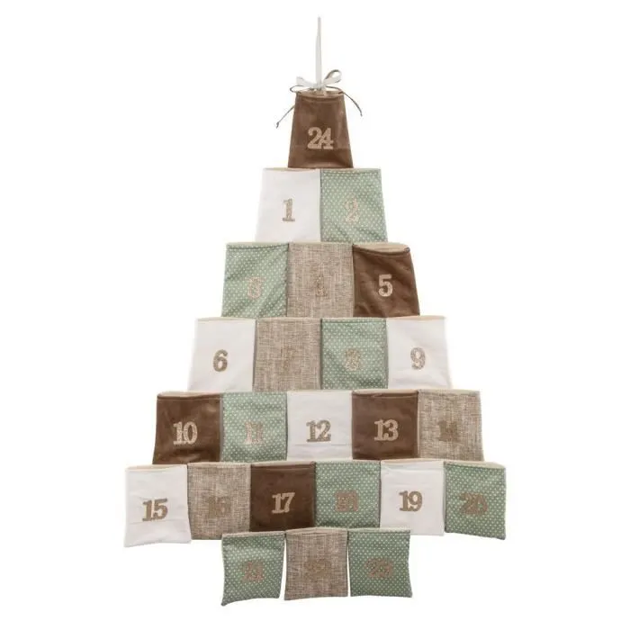 Calendrier de l'avent Arbre à suspendre, 95x64cm, 1 pce.-0
