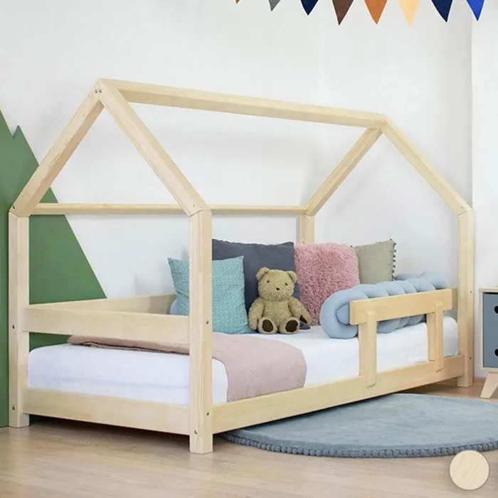 Lit cabane TERY 80x160 cm - BENLEMI - Bois massif - Enfant-1
