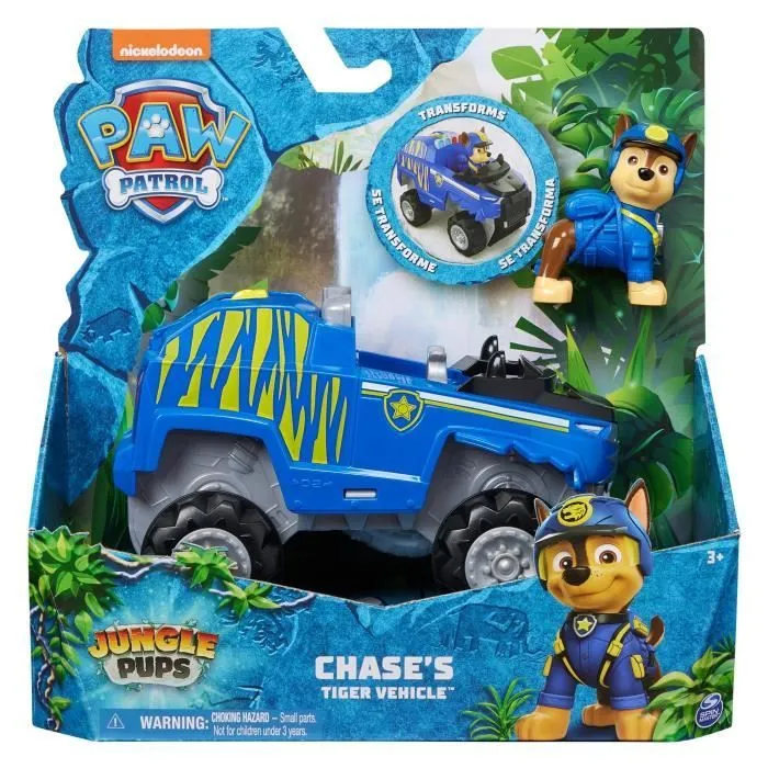 VEHICULE + FIGURINE CHASE JUNGLE PUPS La Pat' Patrouille-5