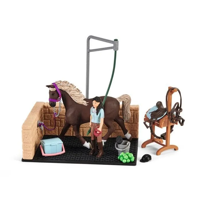 Box de lavage pour chevaux Emily & Luna - SCHLEICH - 42438 - Gamme Horse Club-2