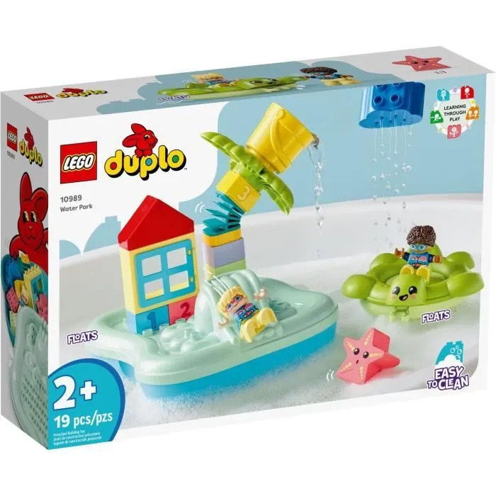 LEGO® DUPLO 10989 Le Parc Aquatique, Jouet pour Enfants Dès 2 Ans, Jeu d'Eau pour Baignoire-1