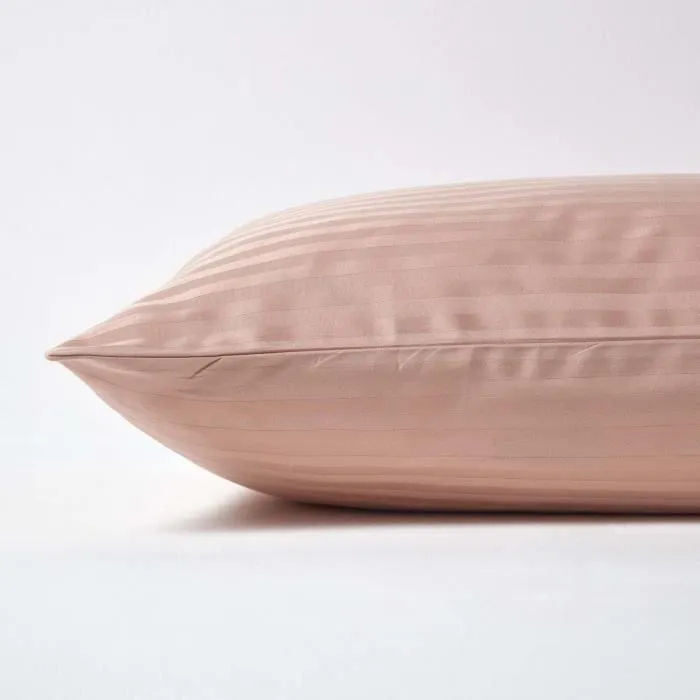 Taie d'oreiller - Coton égyptien - Taupe - 50 x 90 cm - 330 fils - Hypoallergénique-1