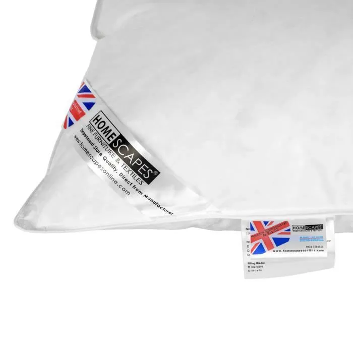 Oreiller en duvet d'oie - HOMESCAPES - 50 x 75 cm - Ultra gonflant et moelleux-3