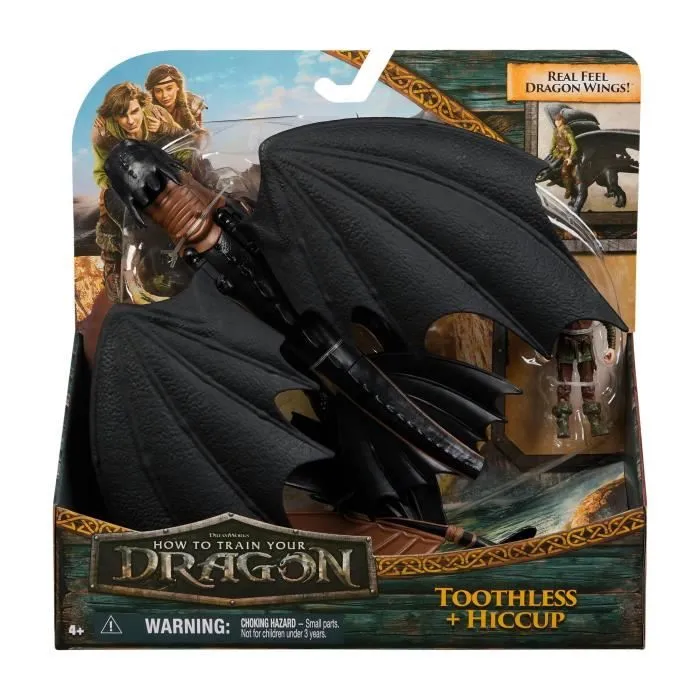 SPIN MASTER PACK DRAGON ET VIKING 25 CM KROKMOU Dragons Movie-4