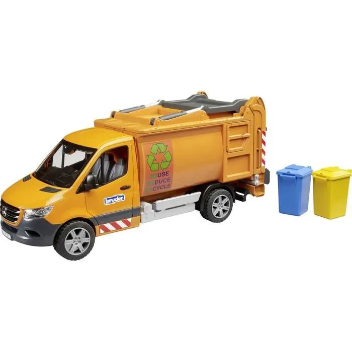 bruder Mercedes Benz Système délimination des déchets municipaux Sprinter modèle fini Modèle réduit de véhicule utilita-0