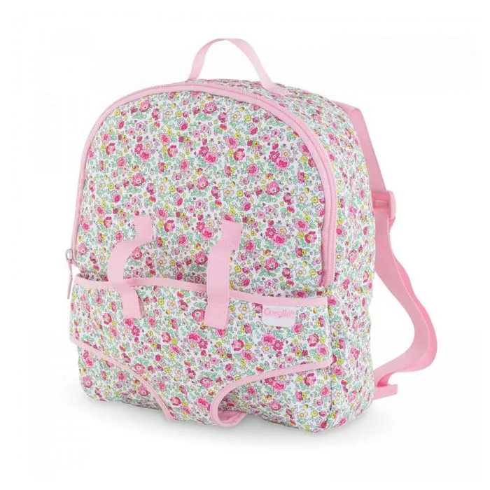 Sac à dos porte-poupon fleuri Corolle pour poupon 30cm-0