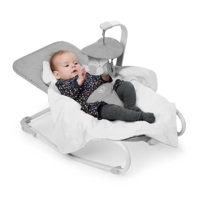 Transat-balancelle 2en1 FELIO 2 - KINDERKRAFT - Gris - Arche jouet - Pliable - Léger-3