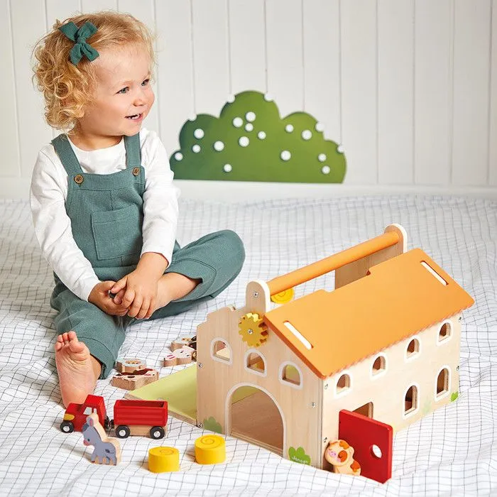 Ma Première Ferme en Bois Enfant - 16 Accessoires - Jouet d'Imitation Enfant - Jouet en Bois FSC - Dès 24 Mois-1