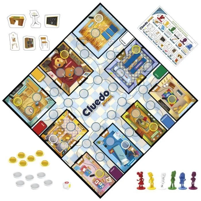 Cluedo Junior 2-en-1 - Jeu de société junior - jeu de réflexion-1