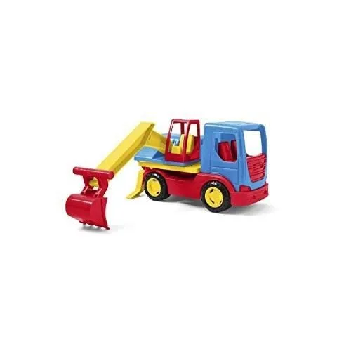 Jouet de construction - WADER - 35316-TECH CAMION - Pelleteuse mobile - Tête rotative - Multicolore-0