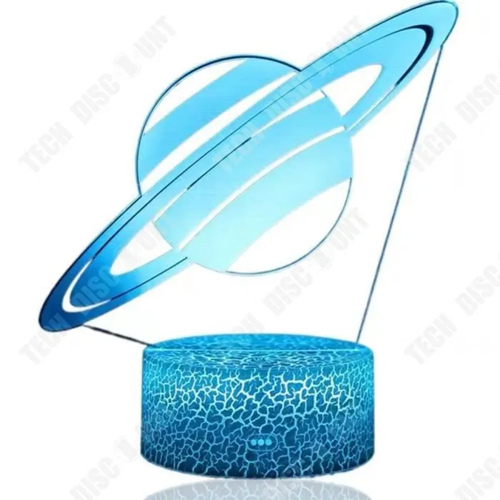 TD® Coloré créatif 3D petite lampe de table LED veilleuse chambre lumière cadeau lampe de table visuel LED lumière colorée-0