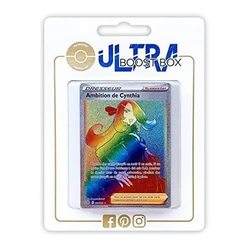 Cartes Pokemon - MY-BOOSTER - Ultraboost - Ambition de Cynthia 178-172 - Dresseur Arc-en-ciel secrete-0