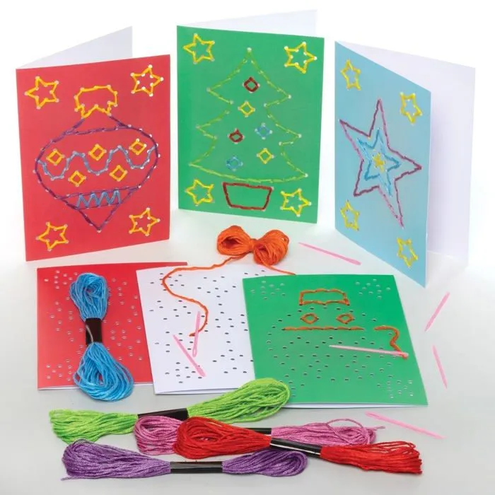 Carte de voeux - carte anniversaire - carte de correspondance Baker ross - FE942-0