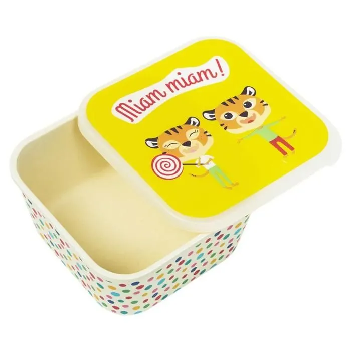 Boîte à goûter + Gourde Enfant - Tigre-1