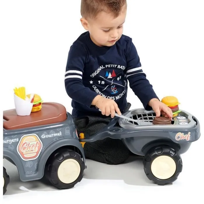 Porteur - FALK - Food Truck - Volant directionnel - Remorque - Dès 12 Mois - 100% Fabriqué en France-6