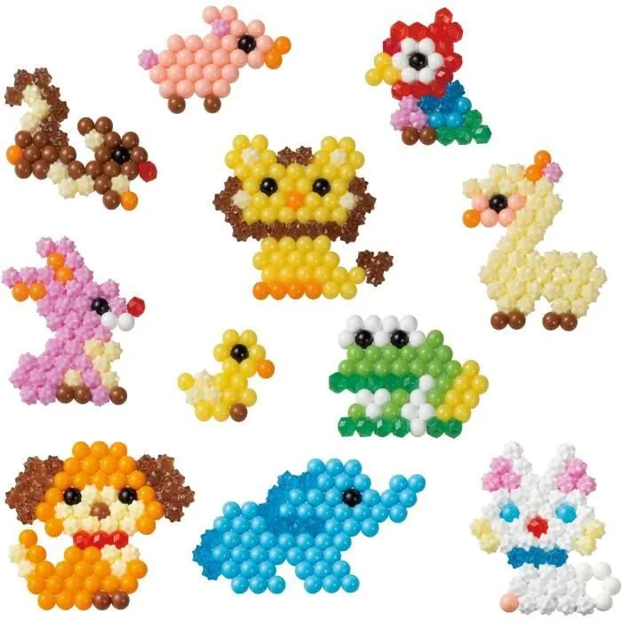 Loisir créatif - AQUABEADS - Recharge fête des animaux - Plus de 600 perles - Mixte - A partir de 4 ans-1