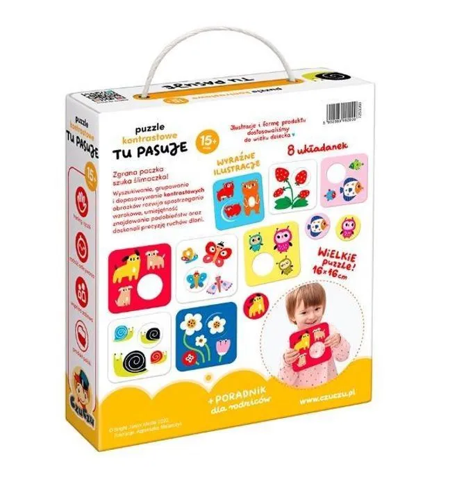Puzzle Bright junior media - 501233 - CzuCzu Puzzle contrastÃ© Ici Ã-1