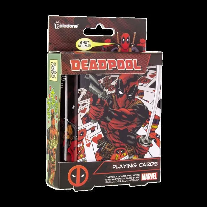 Jeu de cartes - Marvel Deadpool - Rouge - Close Up - Carton-Métal - 2 joueurs ou plus-1