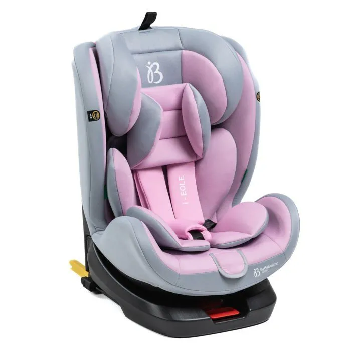 BEBELISSIMO - Siège auto Isofix - pivotant 360 ° - 40-150cm - 0-36kg - i-size EOLE - rose-1