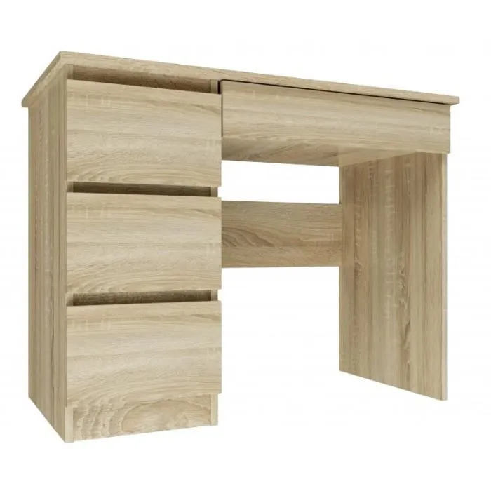 MESO - Bureau gauche style moderne bureau/chambre d’ado - 98x51x76 - 4 tiroirs-1
