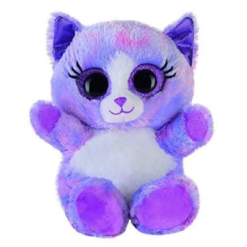 Jouet en peluche chat violet - BAUER - Blickfänger lashy - 15cm-0