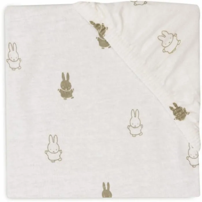 Housse matelas à langer Jersey Happy Miffy Vert Olive - JOLLEIN - 50x70cm - Bébé-3