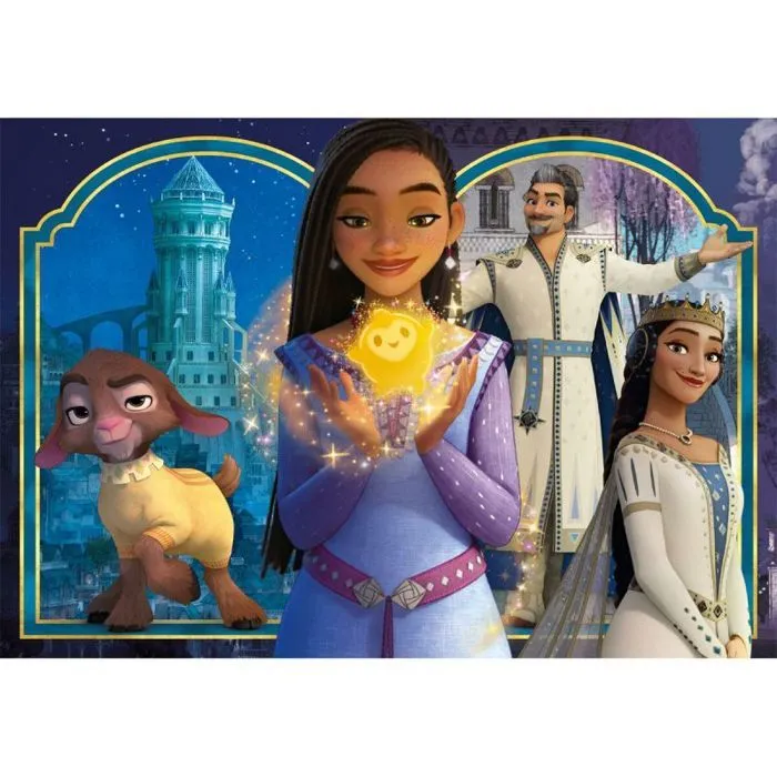 Puzzle Clementoni - 27269 - Disney Wish Supercolor Wish-104 Pieces, Enfants 6 Ans, Puzzle Dessin Anime-Fabrique en Italie,-1