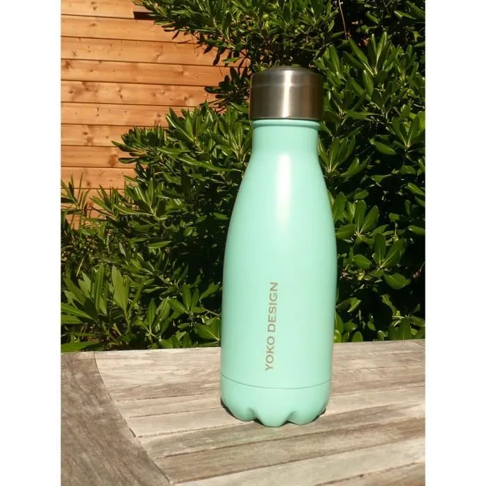 Bouteille isotherme - YOKO DESIGN - 260 ml - Turquoise - Acier inoxydable - Mixte-2