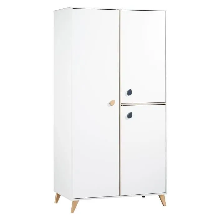 Chambre bébé trio OSLO - Lit 120x60 + Commode à langer + Armoire 3 portes - SAUTHON-6