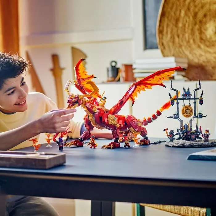 LEGO® NINJAGO® 71822 Le dragon source du mouvement - Jouet de ninja avec 6 minifigurines-4