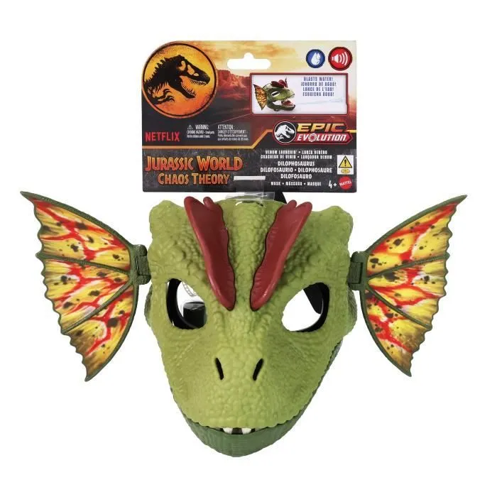 JURASSIC WORLD masque Dilophosaurus Lanceur De Venin HXF55-0