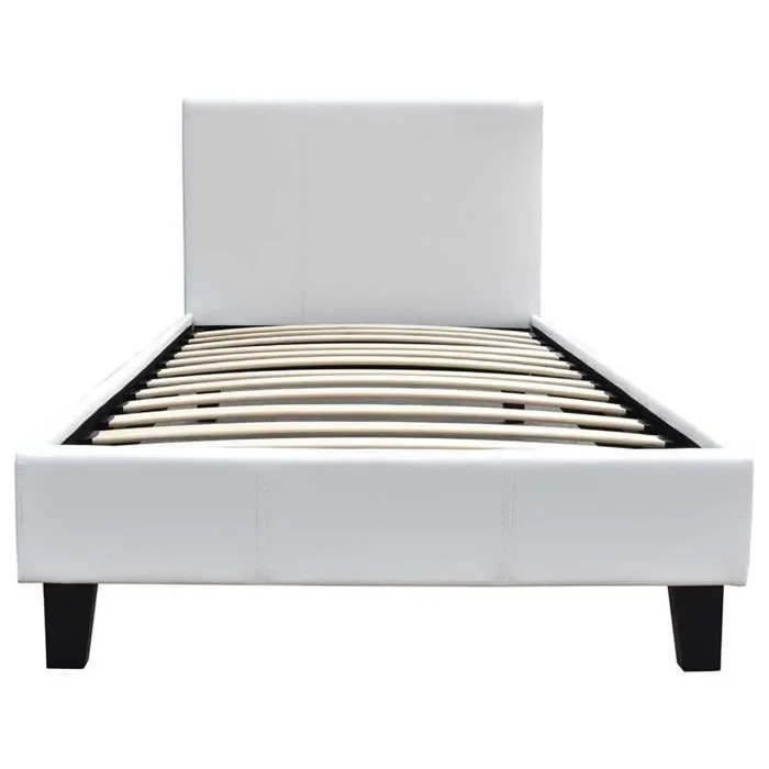 Lit "Lina" - 90 x 190 cm - Blanc-1