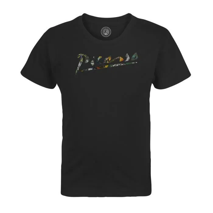 T-shirt Enfant Noir Picasso Signature Artiste Cubisme Surrealisme Peintre Post Impressionnisme-0