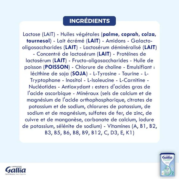 3 Boîtes de Lait en poudre Galliagest Premium 2 (3x820g) - Gallia De 6 à 12 Mois-5