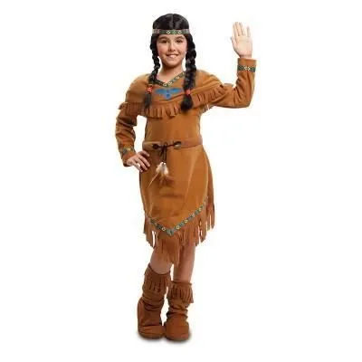 Déguisement Indienne Fille - Marron - NO NAME - Indien - Enfant - Polyester-1