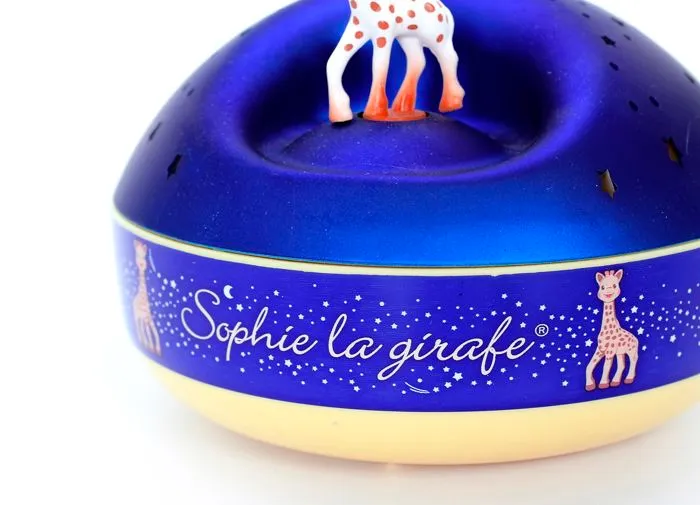 Veilleuse Projecteur d'Etoiles Musical Sophie La Girafe - TROUSSELIER - Ø12cm - Bleu - Piles-3