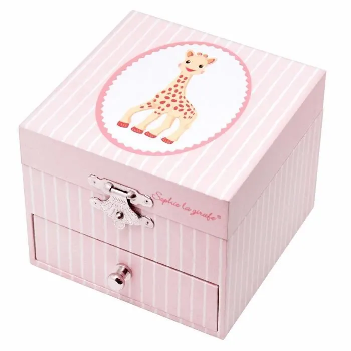 Trousselier - Boite à Musique Sophie La Girafe Rose-0