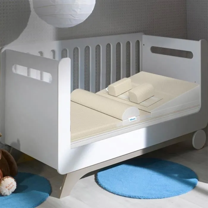 Matelas bébé MINEA 60x120 cm - MINEA - Mousse HD - Housse réversible - Accessoires-0