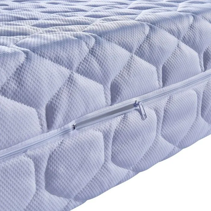 Matelas 80x200 avec face de contact latex 80 Kg-m3 DEHOUSSABLE Housse Lavable 30 Hauteur 21 cm Soutien Souple Natural-3