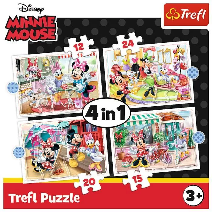 Puzzle 4in1 Minnie et ses amis-1