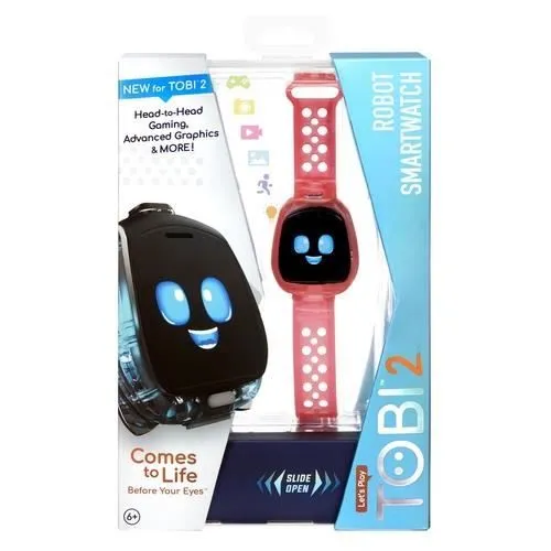 Montre connectée pour enfants - LITTLE TIKES - Tobi 2 Robot Smartwatch - Rouge - Anti-éclaboussures - Tactile-1