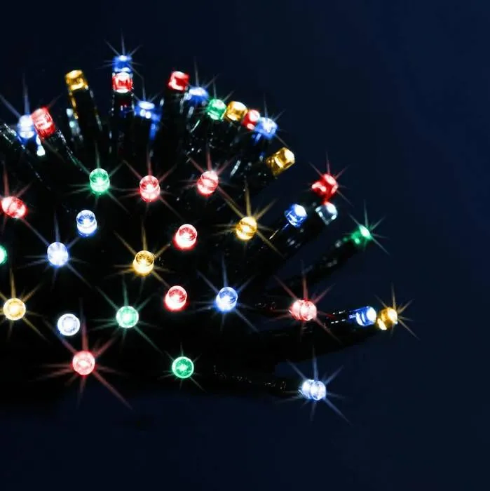 Guirlande lumineuse extérieur 8m multicolore 80 LED + transfo Feeric lights & christmas-1