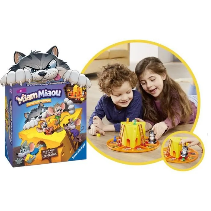 Jeu de société - Ravensburger - Miam Miaou - La course aux fromages - Enfant 3 ans - 2 à 4 joueurs-2