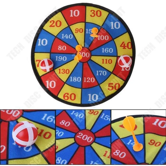 TD® Jeu de Cible Scratch avec Balles - Jeu d'Adresse- Intérieur-Extérieur- Enfants Adultes-2